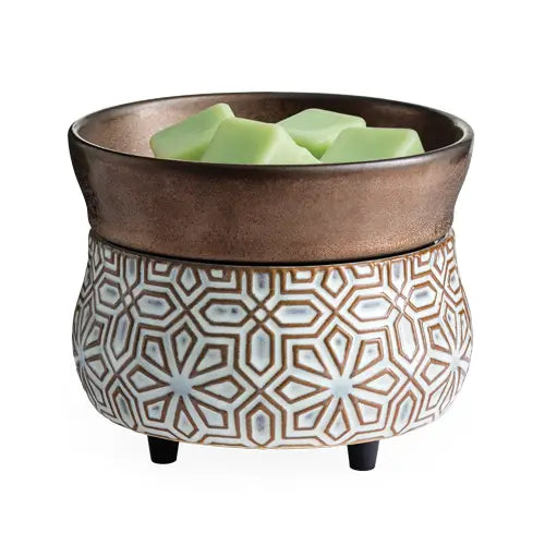 Réchaud CANDLE WARMERS® BRONZE GÉOMÉTRIQUE