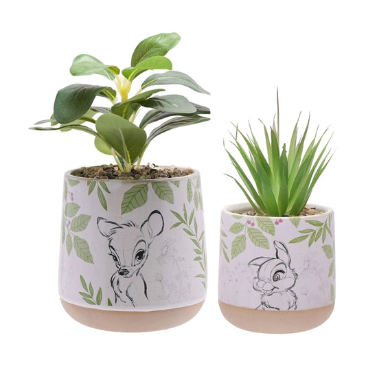 Lot de 2 jardinières Bambi Disney Forest Friends