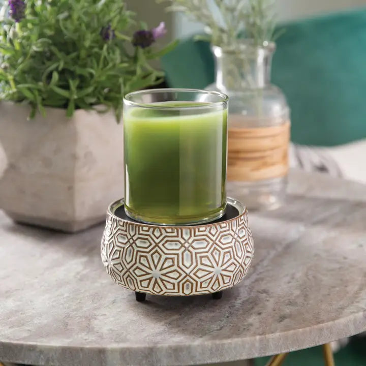 Réchaud CANDLE WARMERS® BRONZE GÉOMÉTRIQUE