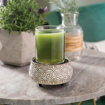 Réchaud CANDLE WARMERS® BRONZE GÉOMÉTRIQUE